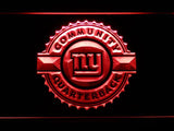 New York Giants Community Quarterback LED Neon Sign USB - Red - TheLedHeroes