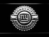 New York Giants Community Quarterback LED Neon Sign USB - White - TheLedHeroes
