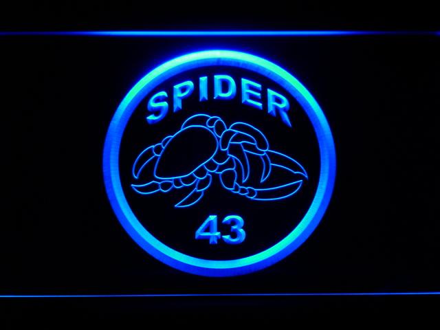 New York Giants  #43 Carl "Spider" Lockhart LED Neon Sign USB - Blue - TheLedHeroes