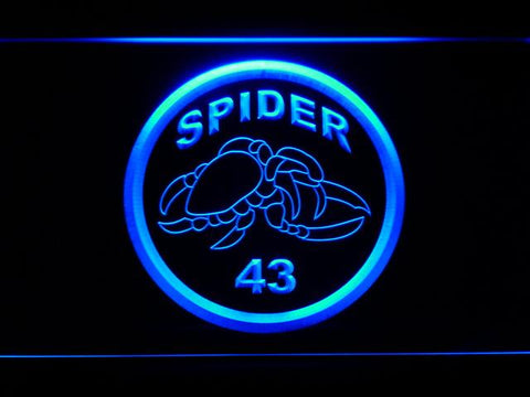 New York Giants  #43 Carl "Spider" Lockhart LED Neon Sign USB - Blue - TheLedHeroes