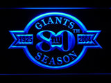 New York Giants 80th Anniversary LED Neon Sign USB - Blue - TheLedHeroes