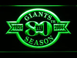 New York Giants 80th Anniversary LED Neon Sign USB - Green - TheLedHeroes