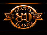 New York Giants 80th Anniversary LED Neon Sign Electrical - Orange - TheLedHeroes