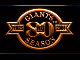 FREE New York Giants 80th Anniversary LED Sign - Orange - TheLedHeroes