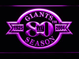 FREE New York Giants 80th Anniversary LED Sign - Purple - TheLedHeroes