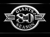 New York Giants 80th Anniversary LED Neon Sign Electrical - White - TheLedHeroes