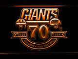 FREE New York Giants 70th Anniversary LED Sign - Orange - TheLedHeroes