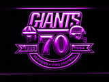 New York Giants 70th Anniversary LED Neon Sign Electrical - Purple - TheLedHeroes