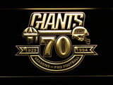 New York Giants 70th Anniversary LED Neon Sign Electrical - Yellow - TheLedHeroes