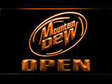 Mountain Dew Open LED Neon Sign USB - Orange - TheLedHeroes