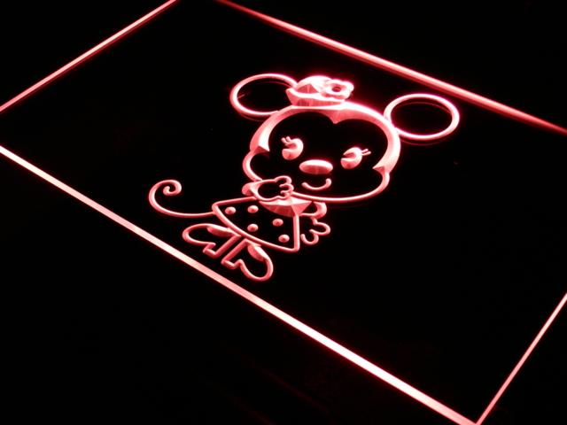 Disney Mini Minnie Mousse LED Neon Sign Electrical - Red - TheLedHeroes