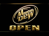 Mountain Dew Open LED Neon Sign Electrical - Yellow - TheLedHeroes