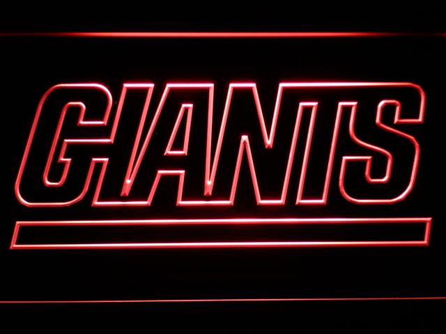 New York Giants (8) LED Neon Sign Electrical - Red - TheLedHeroes