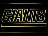 New York Giants (8) LED Neon Sign Electrical - Yellow - TheLedHeroes