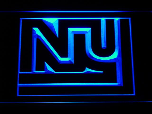 New York Giants (9) LED Neon Sign USB - Blue - TheLedHeroes