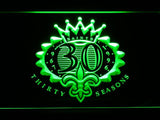New Orleans Saints 30th Anniversary LED Neon Sign Electrical - Green - TheLedHeroes