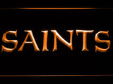 New Orleans Saints (5) LED Neon Sign Electrical - Orange - TheLedHeroes