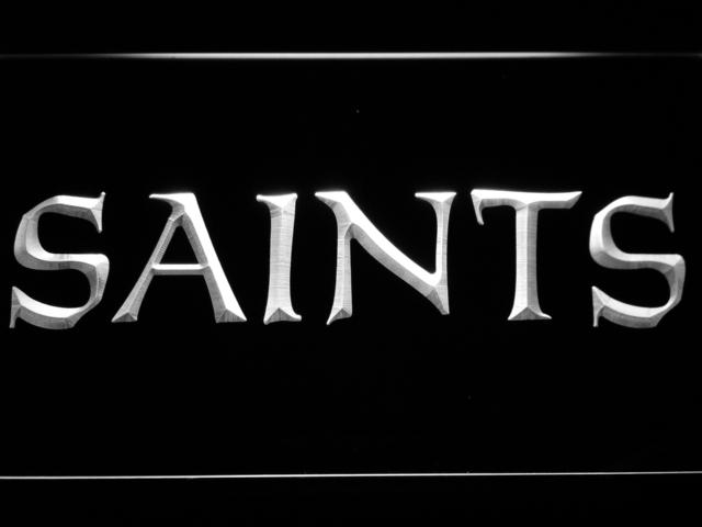 New Orleans Saints (5) LED Neon Sign USB - White - TheLedHeroes