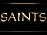 New Orleans Saints (5) LED Neon Sign Electrical - Yellow - TheLedHeroes