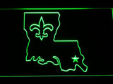 New Orleans Saints (6) LED Neon Sign USB - Green - TheLedHeroes