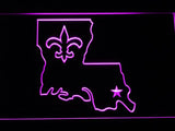 New Orleans Saints (6) LED Neon Sign USB - Purple - TheLedHeroes