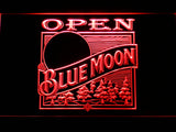 FREE Blue Moon Open (2) LED Sign - Red - TheLedHeroes