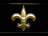 New Orleans Saints (8) LED Neon Sign USB - Yellow - TheLedHeroes