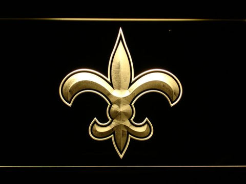 New Orleans Saints (8) LED Neon Sign USB - Yellow - TheLedHeroes