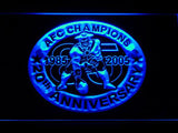 New England Patriots 20th Anniversary LED Neon Sign Electrical - Blue - TheLedHeroes