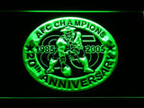 New England Patriots 20th Anniversary LED Neon Sign USB - Green - TheLedHeroes