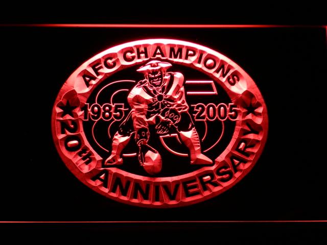 New England Patriots 20th Anniversary LED Neon Sign Electrical - Red - TheLedHeroes