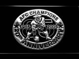New England Patriots 20th Anniversary LED Neon Sign USB - White - TheLedHeroes