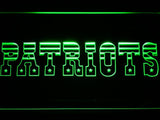 New England Patriots (4) LED Neon Sign USB - Green - TheLedHeroes