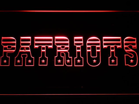 New England Patriots (4) LED Neon Sign Electrical - Red - TheLedHeroes