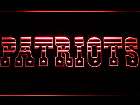 FREE New England Patriots (4) LED Sign - Red - TheLedHeroes