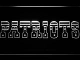New England Patriots (4) LED Neon Sign USB - White - TheLedHeroes