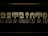 New England Patriots (4) LED Neon Sign USB - Yellow - TheLedHeroes