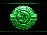Minnesota Vikings Community Quarterback LED Neon Sign USB - Green - TheLedHeroes