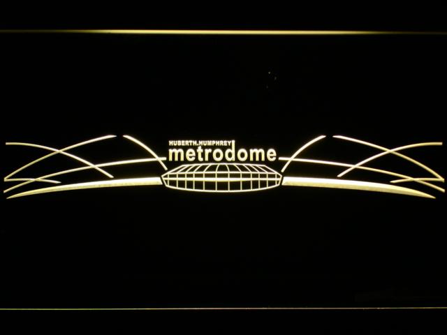 Minnesota Vikings Hubert H. Humphrey Metrodome LED Neon Sign USB