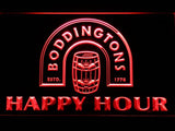 Boddingtons Happy Hour LED Neon Sign Electrical - Red - TheLedHeroes