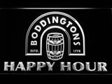 FREE Boddingtons Happy Hour LED Sign - White - TheLedHeroes