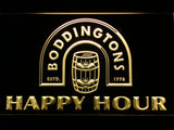 FREE Boddingtons Happy Hour LED Sign - Yellow - TheLedHeroes