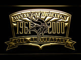 Minnesota Vikings 40th Anniversary LED Neon Sign Electrical - Yellow - TheLedHeroes