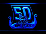 Minnesota Vikings 50th Anniversary LED Neon Sign Electrical - Blue - TheLedHeroes