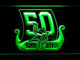 Minnesota Vikings 50th Anniversary LED Neon Sign Electrical - Green - TheLedHeroes