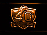 Miami Dolphins 40th Anniversary LED Neon Sign USB - Orange - TheLedHeroes