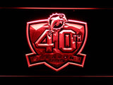 Miami Dolphins 40th Anniversary LED Neon Sign USB - Red - TheLedHeroes