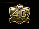 Miami Dolphins 40th Anniversary LED Neon Sign Electrical - Yellow - TheLedHeroes