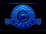 Miami Dolphins Twenty-Fifth Anniversary LED Neon Sign USB - Blue - TheLedHeroes