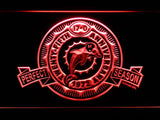 Miami Dolphins Twenty-Fifth Anniversary LED Neon Sign USB - Red - TheLedHeroes